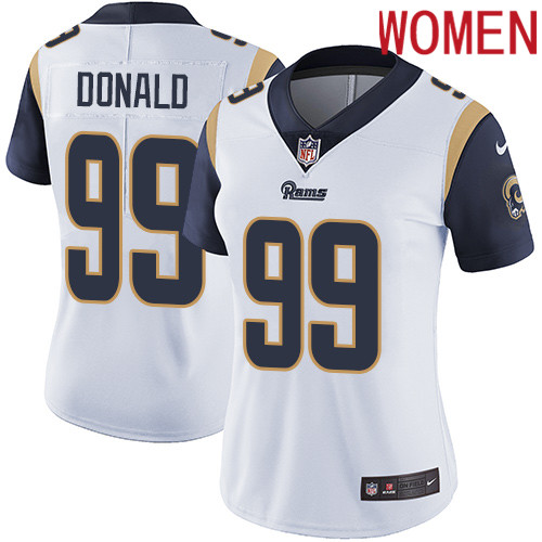 2019 Women Los Angeles Rams #99 Donald white Nike Vapor Untouchable Limited NFL Jersey